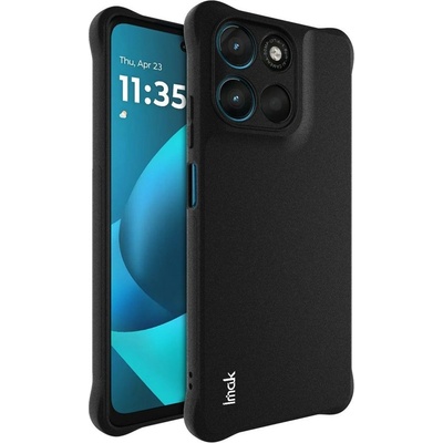 Motorola Защитен Калъф IMAK за Motorola Moto G67 Power 5G / G57 Power 5G - TPU, 4-ъглова защита, Защита на Камера, Вкл. Протектор - Черен (Матов)