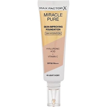 Max Factor Miracle Pure Skin dlouhotrvající make-up SPF30 40 Light Ivory 30 ml