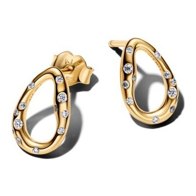 Pandora Organicky tvarované kôstky so zirkónmi Shine Essence 264659C01