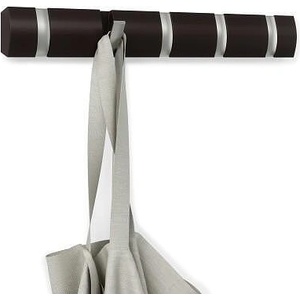 Umbra hk ltd (Канада) Закачалка за стена umbra flip с 5 бр. куки - цвят еспресо (umbra 318850-213)