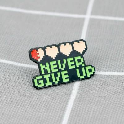Pinarna Poslední půlsrdíčko Never give up / Nikdy se nevzdávej