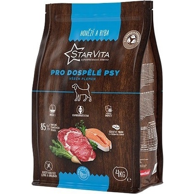 StarVita Adult hovězí/ryba 4 kg