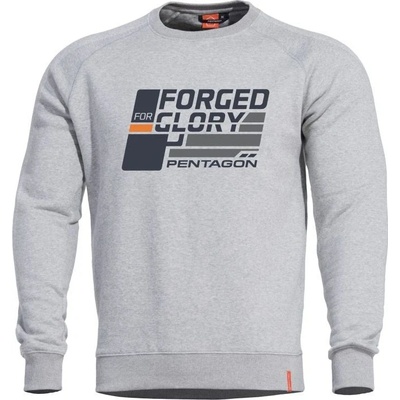 Pentagon Pentagon HAWK SWEATER mikina s potlačou "Forged Glory" ČIERNA