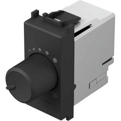 TEM Димер ротативен R0-180W LED0-180VA 1M, цвят Черен мат, Modul - EM14SB (EM14SB)