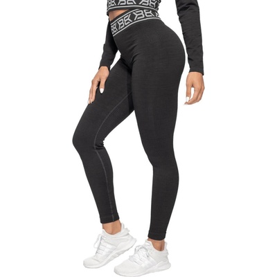 Better Bodies legíny Rib Seamless Black Melange čierna