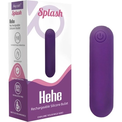 Вибро булет, водоустойчив и презареждаем, 6, 5см - Armony Hehe Purple (D-241136)