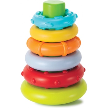 Infantino Пирамида с рингове за подреждане Infantino - Зелена (IN216271)