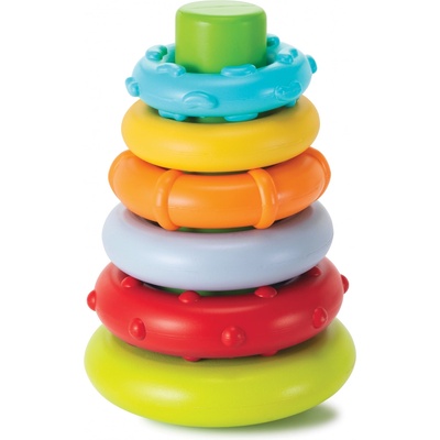 Infantino Пирамида с рингове за подреждане Infantino - Зелена (IN216271)