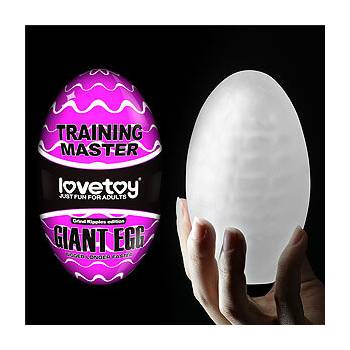 Lovetoy Giant Egg Grind Ripples, mužský masturbátor