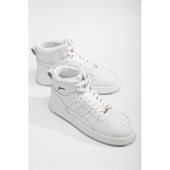 Moda Trend Мъжки спортни боти с връзки - Бели #365874 (365874_Бяло)