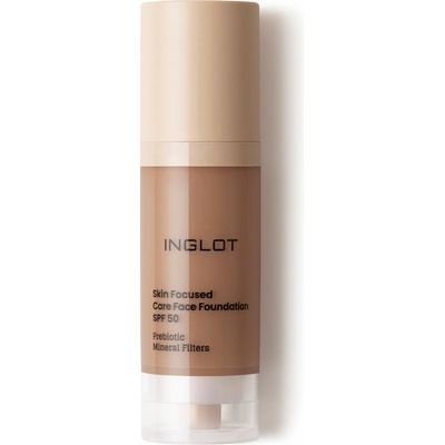 Inglot Skin Focused Care Face Foundation SPF50 krycí make-up SPF50 Deep Amber 30 ml
