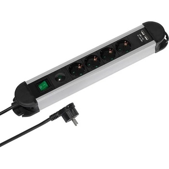 Vivanco 4 plug + 2 USB 1,6 m Switch (37658)