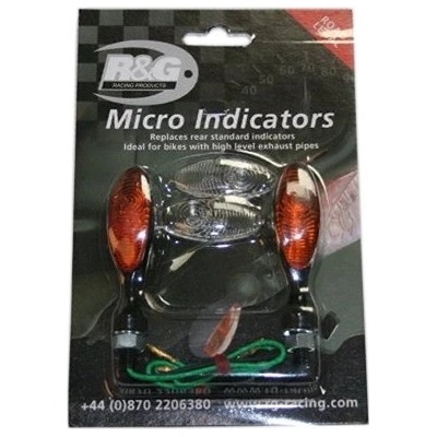 R&G RG370 Blinkry Micro žárovkové černé pár