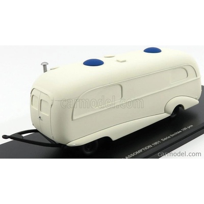 Perfex Trailer Caravan Assomption 1951 Bílá 1:43