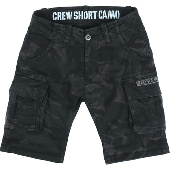 Alpha Industries мъжки къси панталони ALPHA INDUSTRIES - Crew - черен камуфлаж_196201