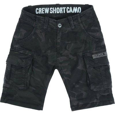 Alpha Industries мъжки къси панталони ALPHA INDUSTRIES - Crew - черен камуфлаж_196201