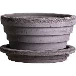 Bergs Potter Саксия Planet Mars с поставка 12 см сива (PLAG12S)