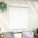vidaXL Ролетна щора Бял 100 x 130 cm Алуминий и полиреутан (42047055)