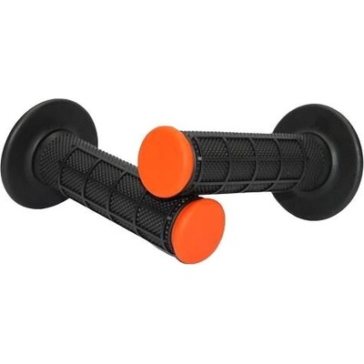 MOTION STUFF motokrosové rukojeti Advanced černé/oranžové (half-waffle)