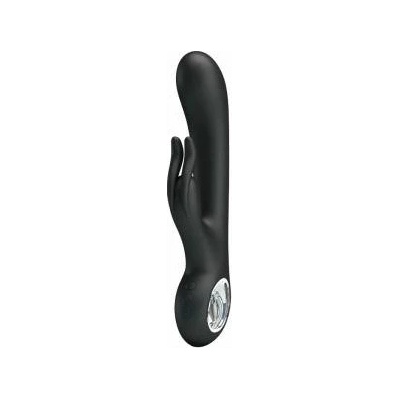 Boss of Toys Pretty Love Carina Dual-Action Vibrator Black Silicone, 7 Modes USB