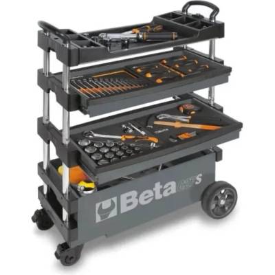 BETA TOOLS Сгъваема количка за инструменти, сив цвят, Beta Tools (027000202)