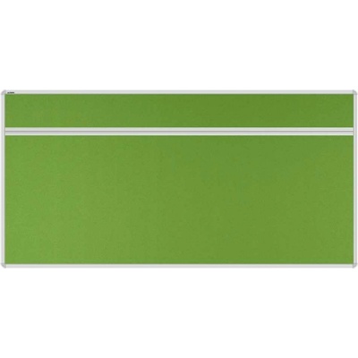 VMS VISION Stolový akustický paraván AKUSTIK ekoTAB oblý roh 160 x 80 cm jarný zelený