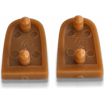 Náhradné podpätky Danziro Cuban 4,5 cm – hnedé, 2 ks
