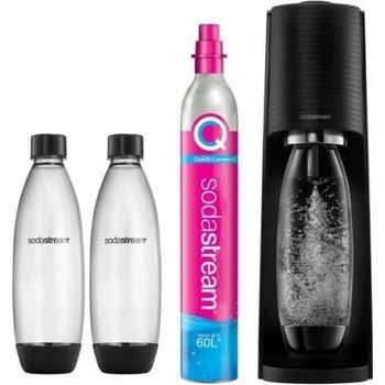 SodaStream Terra Black + 2 láhve SodaStream Fuse 2 x 1 l + bombička