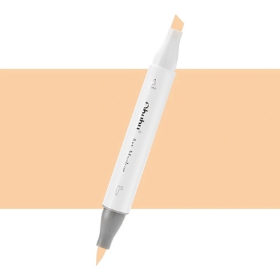 Lihová fixa OHUHU oboustranná Brush & Chisel, Moccasin (YR250)