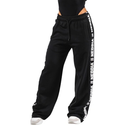 Nebbia Tepláky Straight Leg URBAN 490 černé