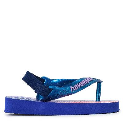 Бебешки джапанки Havaianas Unisex Kids' Baby Palette Glow Velvet Rose Flip Flops - Marine Blue M