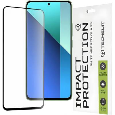 Techsuit защитно пълно покриващо стъкло 111D за Xiaomi Redmi Note 13 4G - Черен KP30901