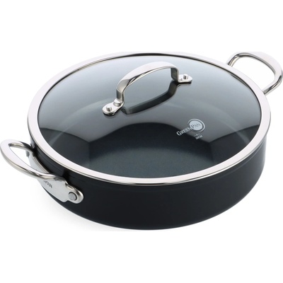 GreenPan Kastról s nepriľnavým keramickým povrchom s pokrievkou Barcelona Pro 30 cm / 5,5 l, čierna CC005329-001