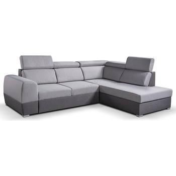 Pionier-lubnice Ъглов диван matrix с ракла, сив, дясна страна, разтегателен (pr0003)