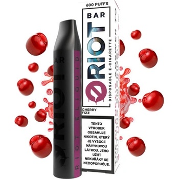 Riot Bar Cherry Fizzle 20 mg 600 poťahov 1 ks