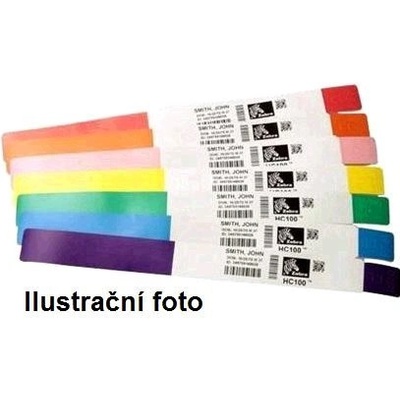 Zebra Z-Band Direct náramkové pásky, DT, 25 mm x 279 mm, 6 x 200 ks, biela