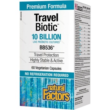 Image 1 of Natural Factors Travel Biotic 10 Billion [60 капсули]