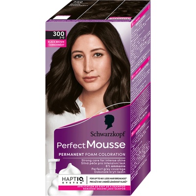 Schwarzkopf Perfect Mousse Permanent Color barva na vlasy 300 černohnědý