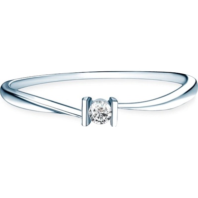 SAVICKI Годежен пръстен Solitaire: бяло злато. диамант