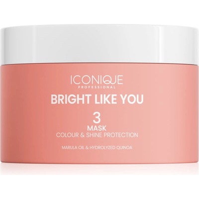Iconique BRIGHT LIKE YOU Colour & Shine Protection Mask възстановяваща защитна маска за боядисана коса 200ml