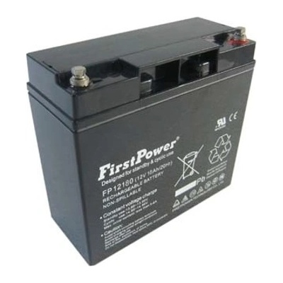 First Power Акумулаторна батерия First Power FP12180, 12V, 18 Ah, GEL, Т2 конектори (FP12180)