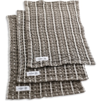 The Organic Company Малки кърпи за съдове Big Waffle 25 x 40 см тъмнобежови (1190-225)