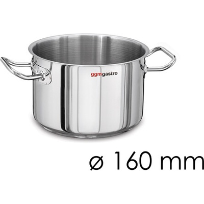 G.Gastro Hrnec na maso Nerezová ocel AISI 304 , sendvičové dno 2 l 16 cm Výška: 11 cm D9800671