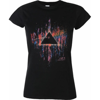 Image 1 of ROCK OFF дамска тениска Pink Floyd - DSOTM Розови Пръски - ЧЕРЕН - ROCK OFF - GDAPFTS02LB