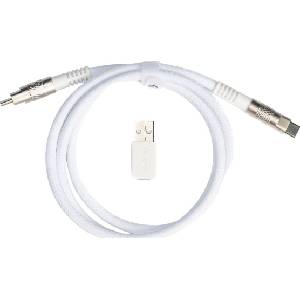 Keychron Кабел за клавиатура Keychron - Geek, 1 m, бял (KEYCHRON-ACC-CAB-20)