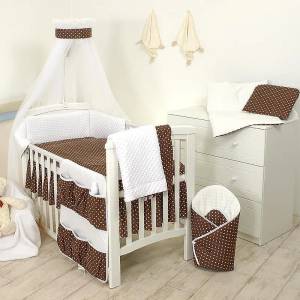  Бебешки спален комплект Minky 7 елемента 135 х 100 см 64543-D20