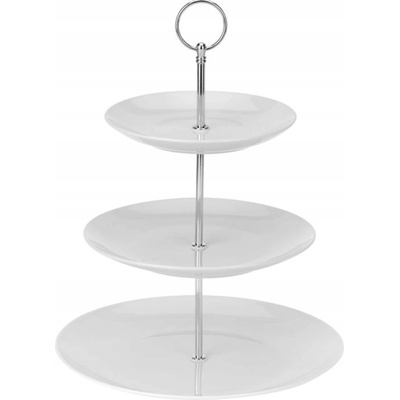 Podnos 3 poschodia okrúhly 17cm, 21cm, 26,5cm porcelán BÍ