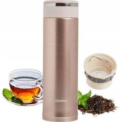 Zojirushi termohrnek s čajovým sítkem SM-JTE46-PX 460 ml zlatý