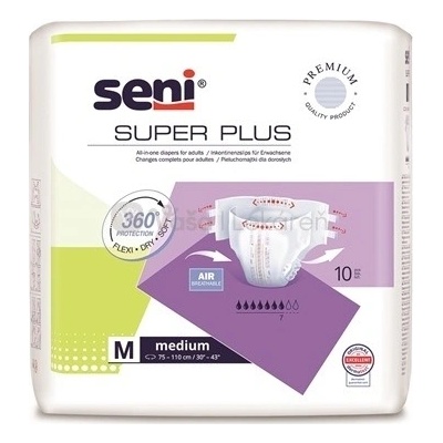 Seni Super Plus Medium Plienkové nohavičky zalepovacie 10 ks