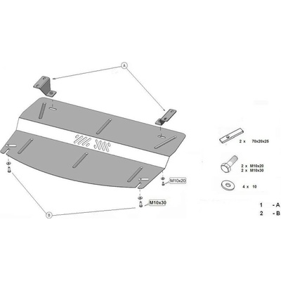 Kryt pod motor CITROËN C-ELYSEE (DD_) - Plech - 8595698041425